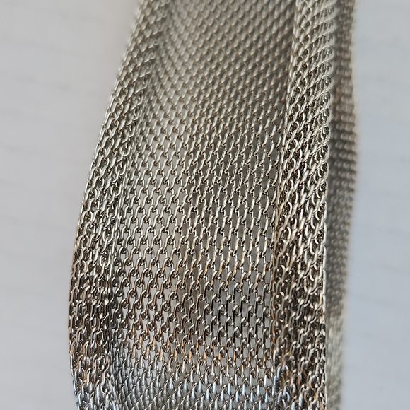 VTG METAL MESH SILVER TONE BELT - Picture 3 of 9